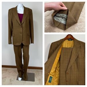 Saint Laurie Custom Wool Check Suit Jacket Pants Hand Tailored